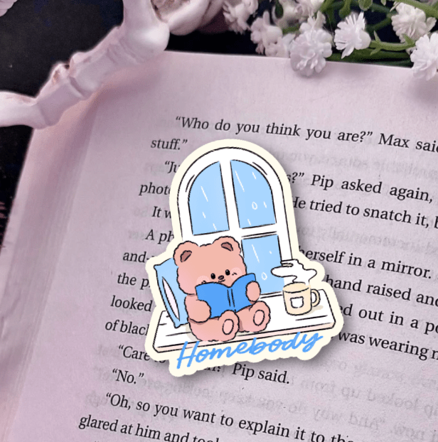 Homebody Laminated Sticker