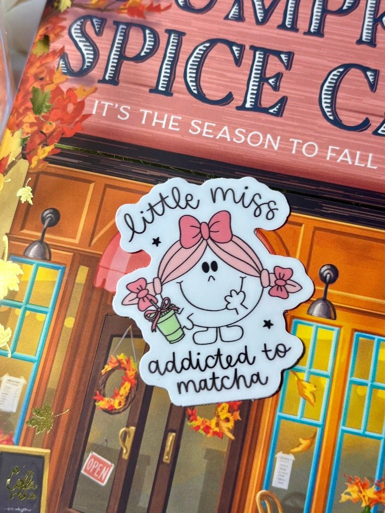 Little Miss Addicted to Matcha Sticker