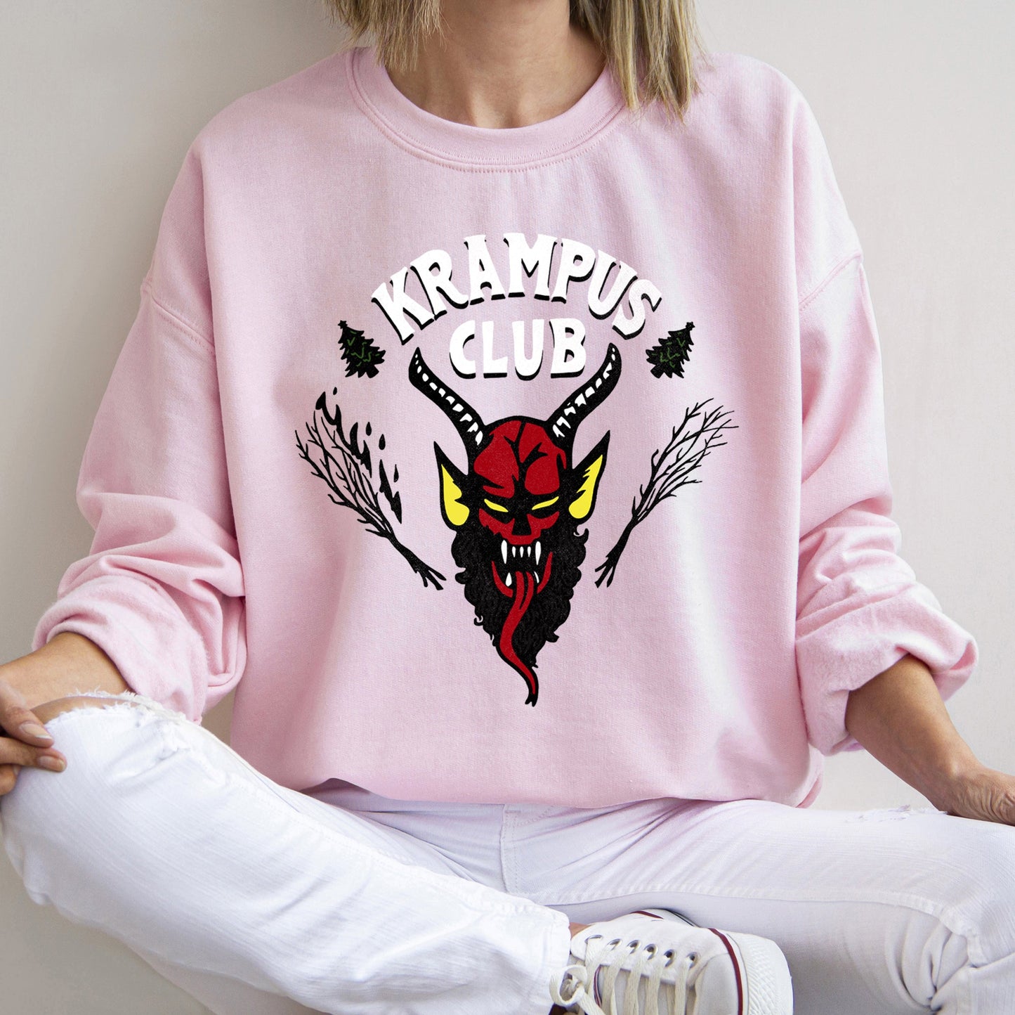 Krampus Club, Stranger, Naughty, Christmas Sweatshirt