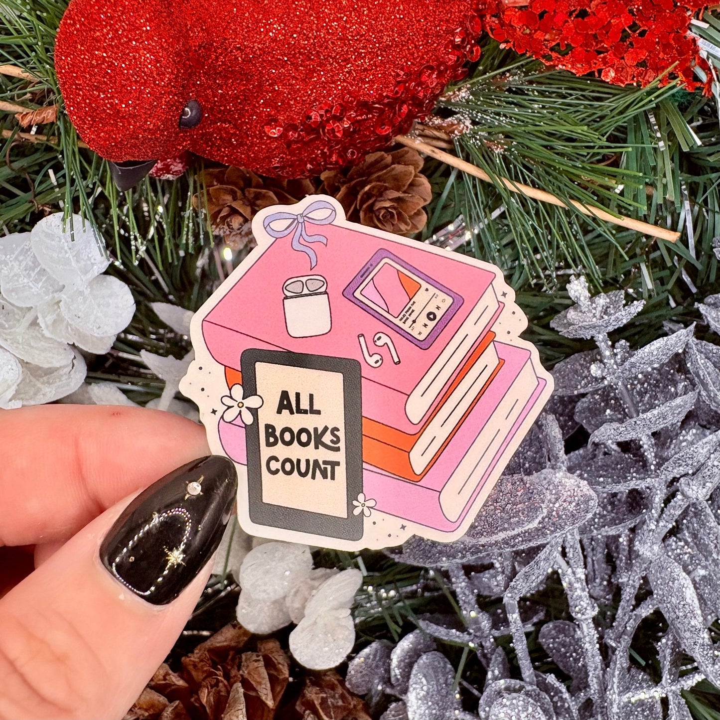 All Books Count Clear Finish Sticker
