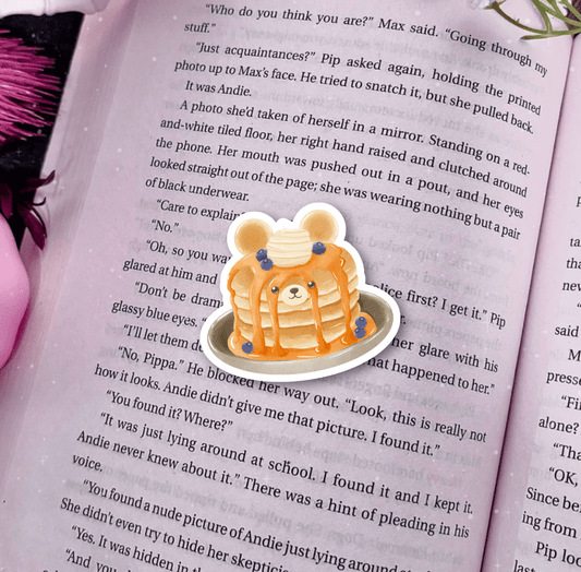 Bear-y Good Pancakes Laminated Sticker