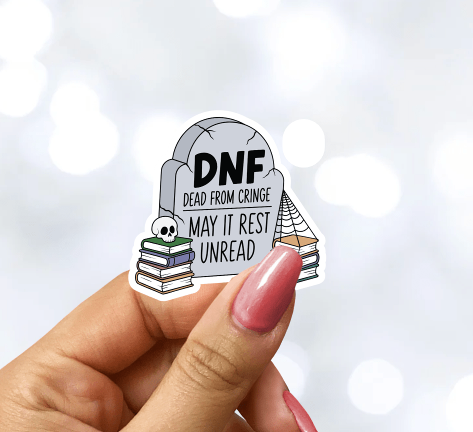 DNF (Dead From Cringe) Laminated Sticker