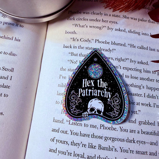 Hex the Patriarchy Crushed Glitter Sticker