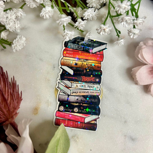 Romantasy Books Bookstack Sticker