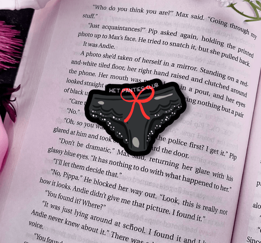 Wet Panties Club Smut Matte Vinyl Sticker – Durable Waterproof Bookish Decal